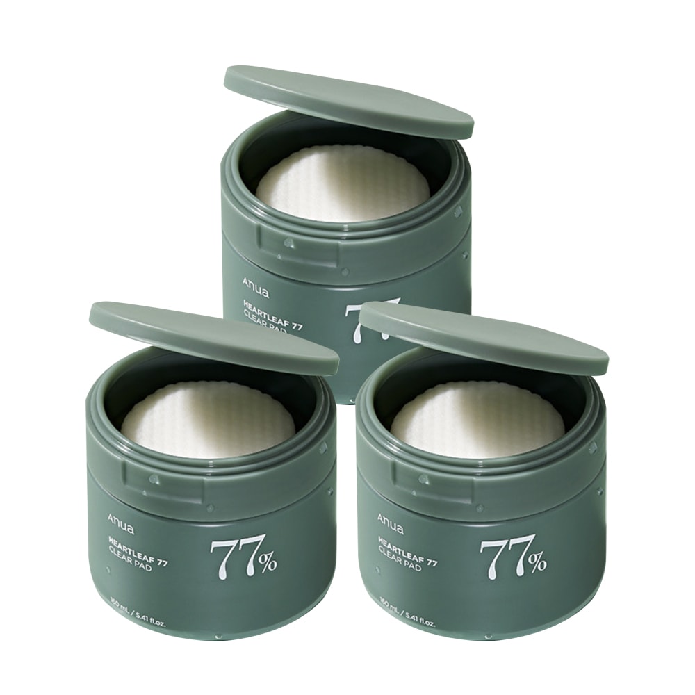 ドクダミ77 クリアパッド 160ml 70枚 3個 水敷地 鎮静拭き土