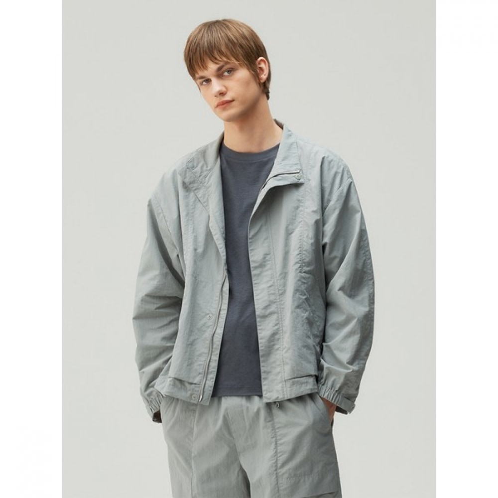 [マインドブリッジ] ユーティリティハイネックナイロンジャケット_2colors