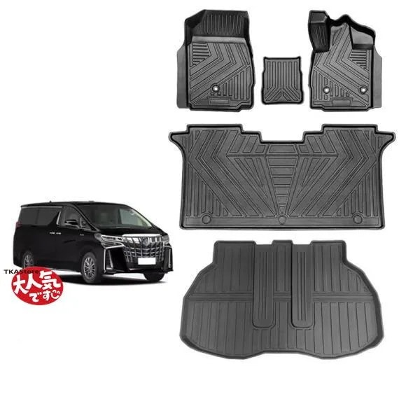 アルファード ヴェルファイア 30系 フロアマット 3D 防水 汚れ 防止 フロア マット 前期 後期 ラバーマット 1列目 2列目 セット ラゲッジ マット トヨタ