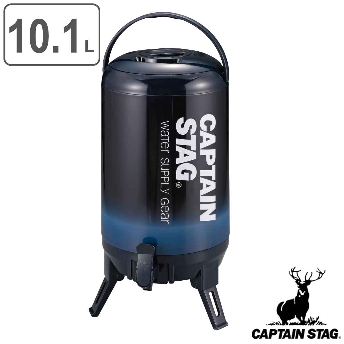 ジャグ 10L 最後まで注げる 保温 保冷 コップ付き キャプテンスタッグ 送料無料