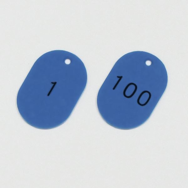 番号小判札 小判札453-BL（1100） カラー：ブルー [100枚1組]