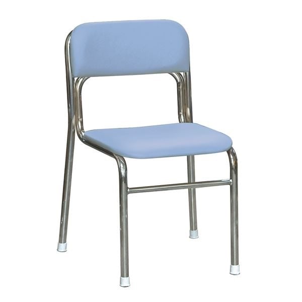 軽量 スタッキングチェア 5脚セット ブルークロムメッキ 幅45cm 重さ4.5kg 日本製 防汚仕様 スチール リブラ チェア