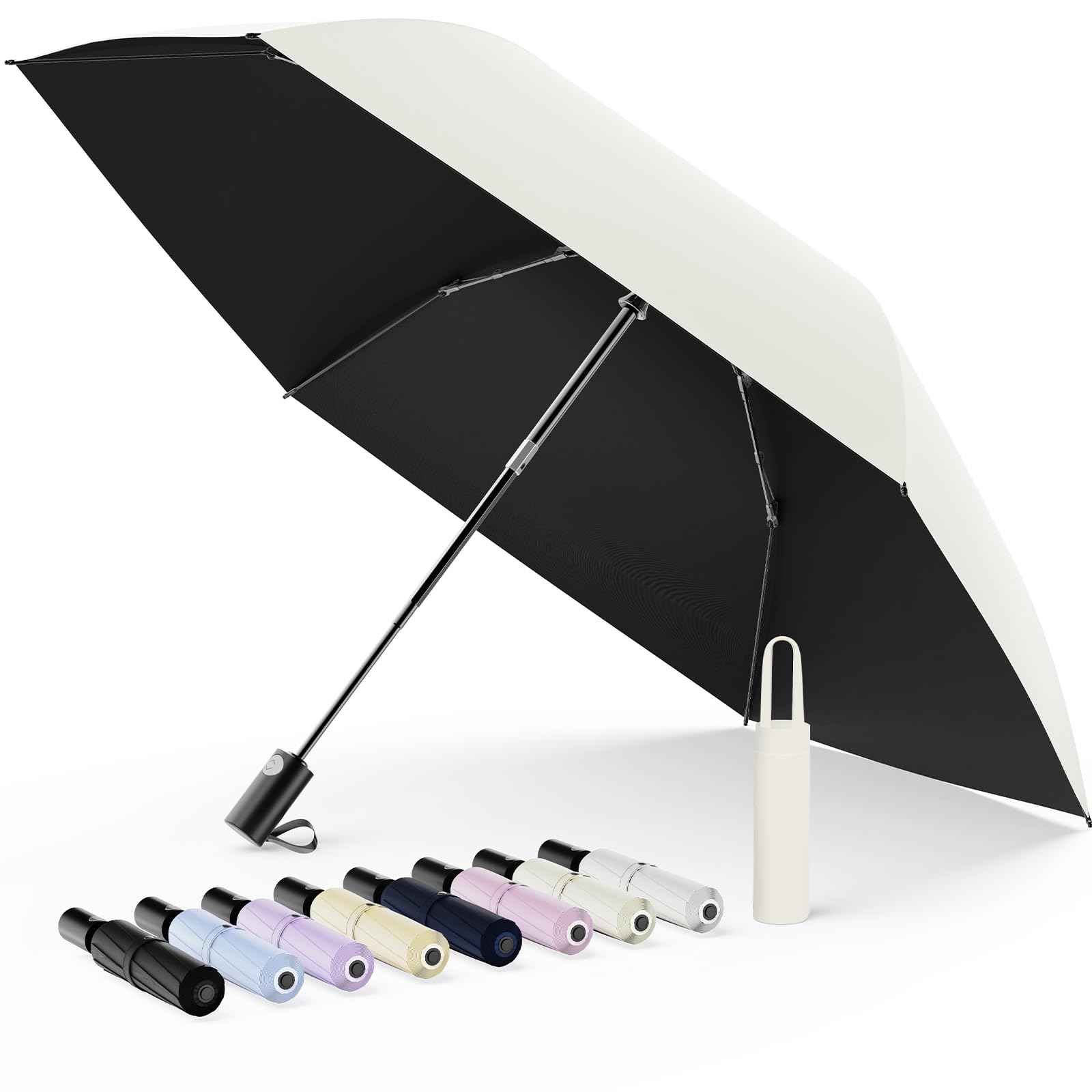 【現役皮膚科医監修 JIS認証＆段階収納】日傘 UVカット100遮光遮熱 折り畳み傘【業界初！安全式自動開閉】ALwgreen折りたたみ傘 大きい超軽量 熱中症対策 肌を守る おりたたみ傘 晴雨兼用