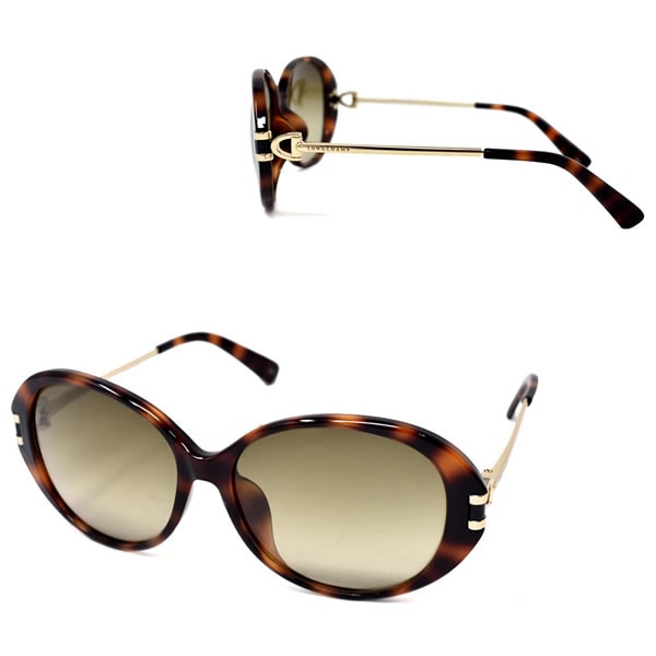 LO610SA-214 サングラス アジアンフィット ハバナ ゴールド グレーグラデーション UVカット レディース 14,454円