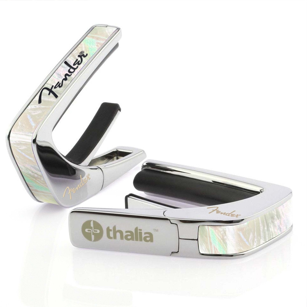 Thalia Capos ギターカポ Fender コラボモデル クローム仕上げ TH-FENCC-11 White Mother of Pearl 生産終了モデル・廃盤 アメリカ製【並行輸入】