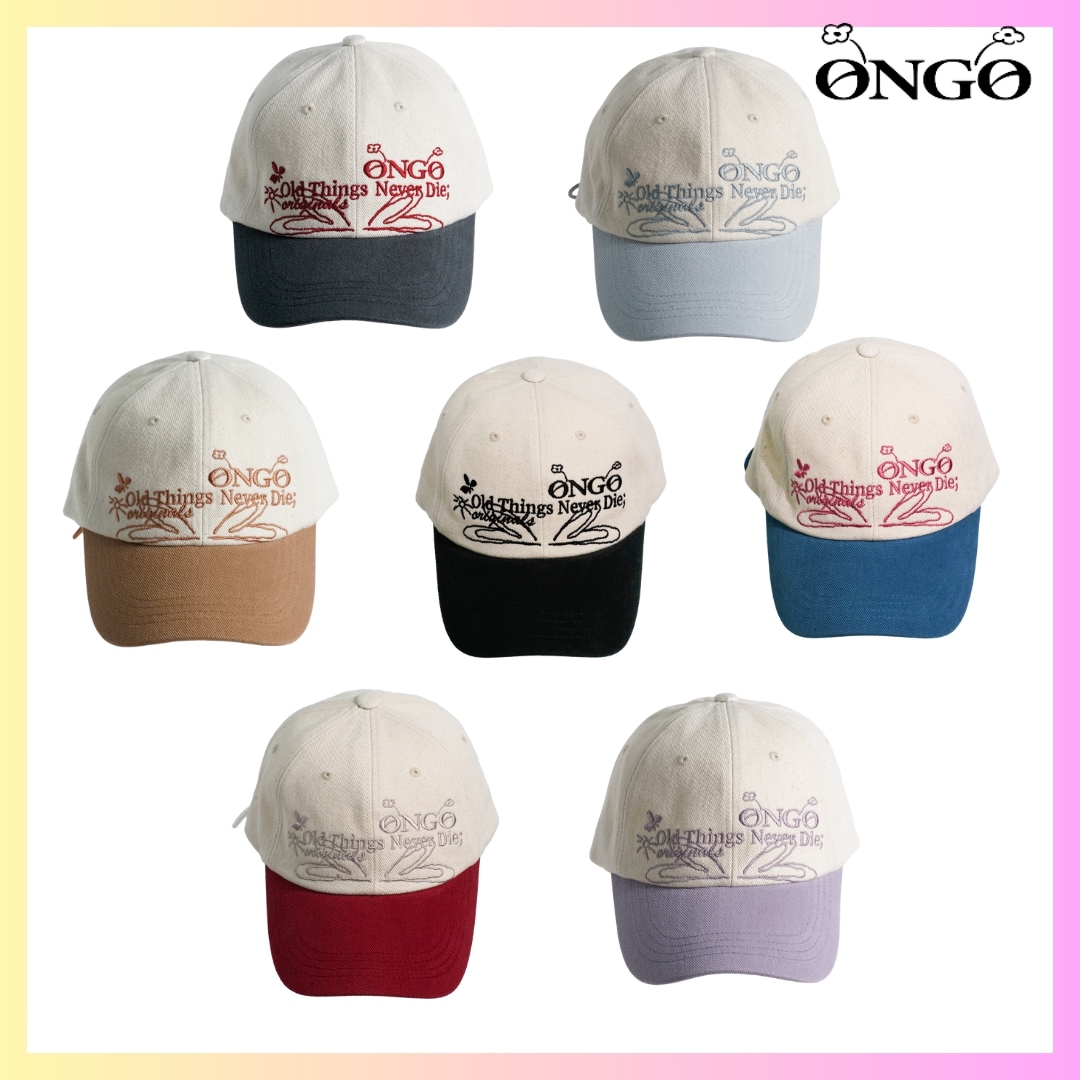 [ONGO] KNOT CAP - 7 COLORS + FREE OMAKE 韓国ファッション レディースレディース ボールキャップ