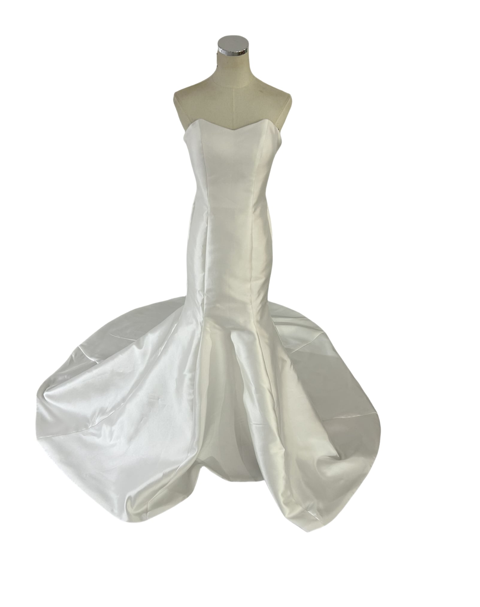 ウエディングドレス ミカドサテン オリジナルドレス マーメイドライン ロングトレーン 結婚式 披露宴