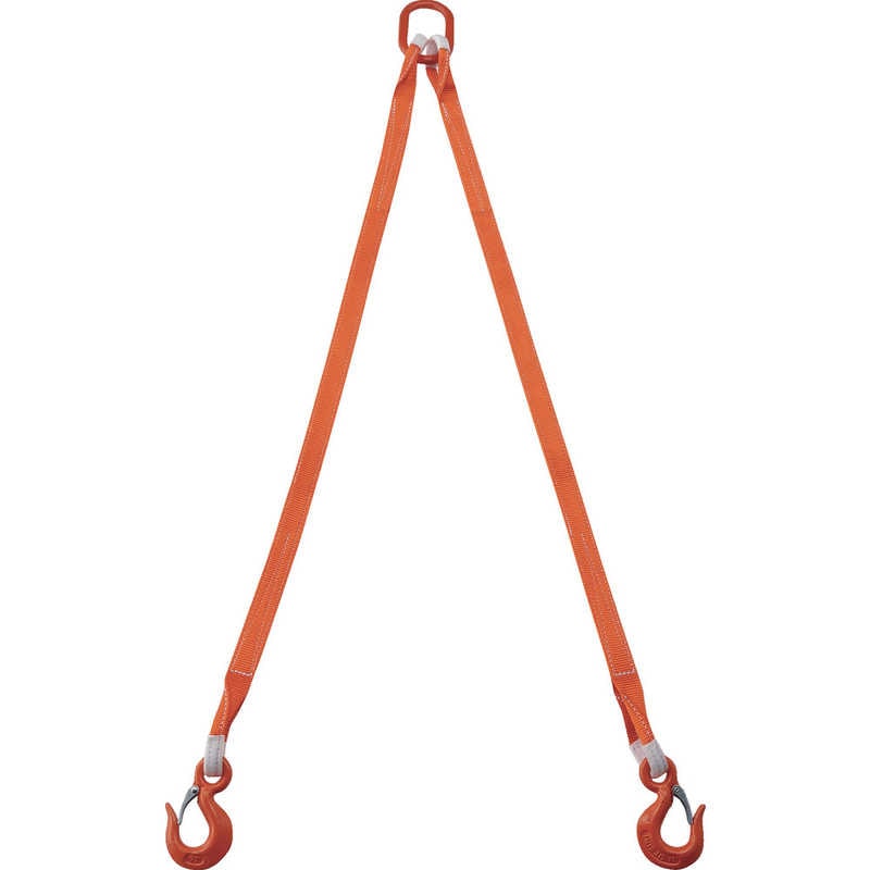 トラスコ中山 TRUSCO2本吊ベルトスリングセット35mm幅X15m吊り角度60時荷重172t(最大使用荷重2t) G352P15