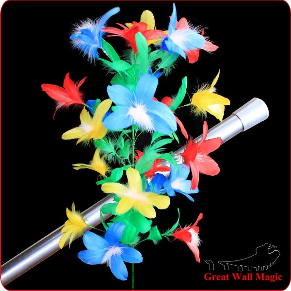 シルバーケーンとフラワー / シルク＆ケインマジック