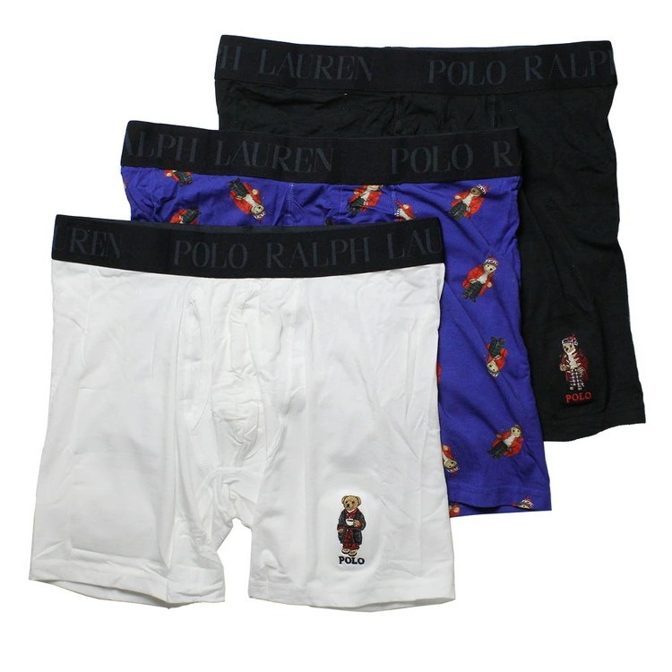 HOLIDAY GIFT SET ボクサーブリーフ 3PK [ホワイト/ラグビーロイヤル/ポロブラック]【LFHBP3-A014】