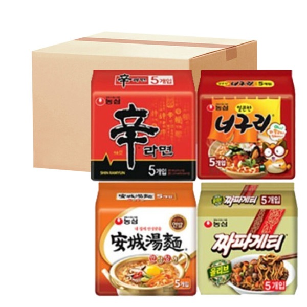 辛ラーメン+安城湯麺+タヌキ+チャパゲティ40袋