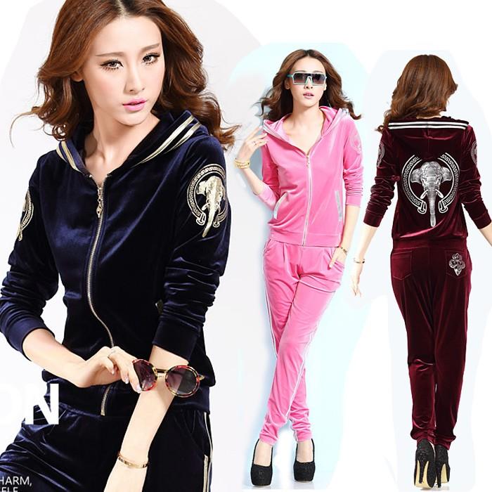 新しい秋のスタイル ベロアセットアップ ズボン トレーナー 長袖 新作プリントロゴ2点セットレディース 上下セットスウェット ルームウェア部屋着 フィットネスウェア【3点で2００円OFF!】