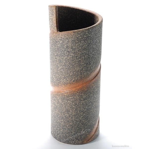 ゆず肌花器　（信楽焼花瓶花入れ花器） 10,010円