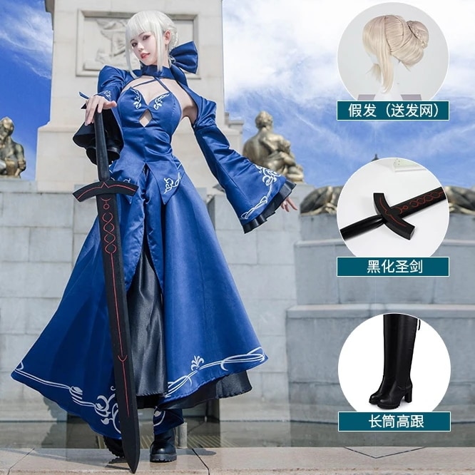 コスチューム アルトリア・コスプレイ黒セイバー・コスプレイ一破礼服吾王コスプレイアルトリア・コスプレイ