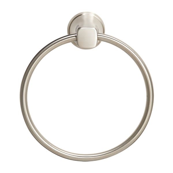 タオルリング/建築金物 W155H169mm ブラッシュニッケル 艶消し加工 業務用 建材 建築金具