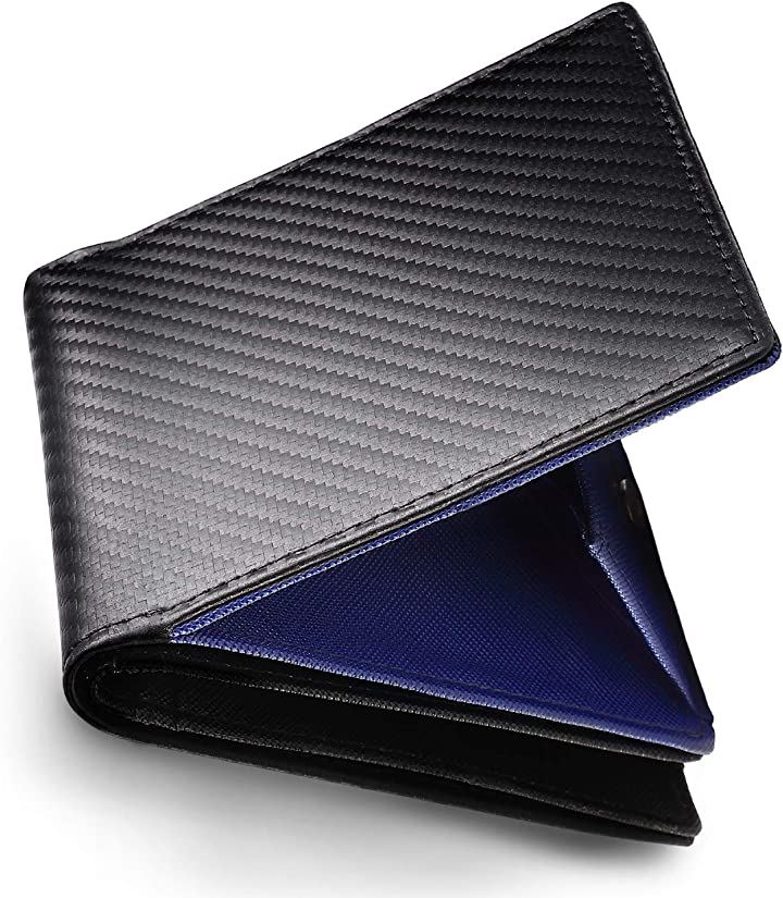 アリバ 財布 メンズ 二つ折り 二つ折り財布 男性 コンパクト メンズ財布(ブルー)