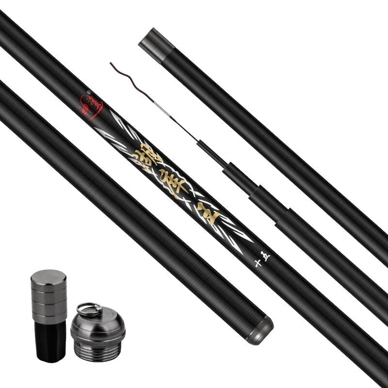 3.64.5m釣竿超軽量超硬カーボン釣竿手竿台鯉竿フナ竿釣具