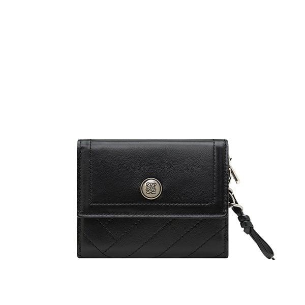 エルキルティング 女性二つ折り財布 ST3QT01BL