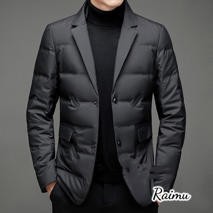 テーラードジャケット ダウン入り ダウンコート メンズファッション ブレザー ダウンジャケット ビジネスコート
