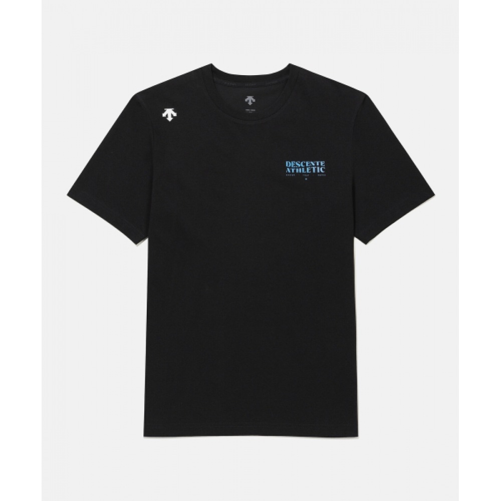 DESCENTE ムーブメントソロナクールコンフォートフィットショートスリーブ T シャツブラック SR323UTS75