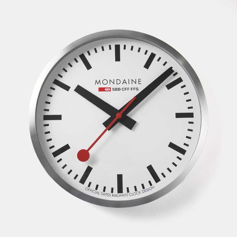 MONDAINE　モンディーン 掛け時計 ウォールクロック 40cm ホワイト　A995.CLOCK.16SBB