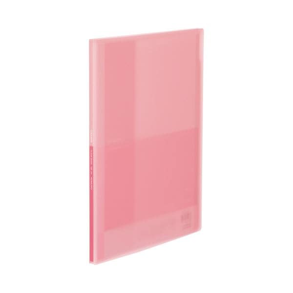 （まとめ）コクヨ クリヤーブック（Glassele） 固定式 A4タテ 10ポケット ライトピンク ラ-GL10LP 1冊 (×30セット)
