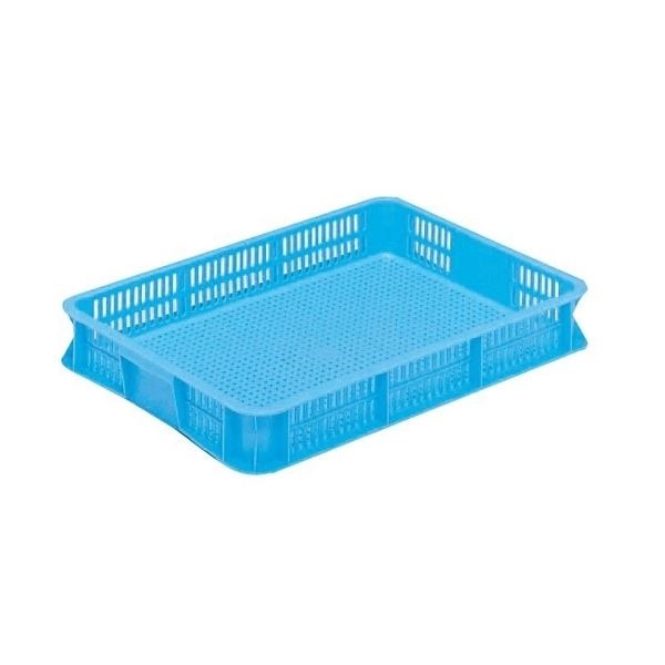 リステナー/網目コンテナボックス MB-8 ブルー メッシュ構造 みかん 果物 野菜等収穫 保管 保存 物流