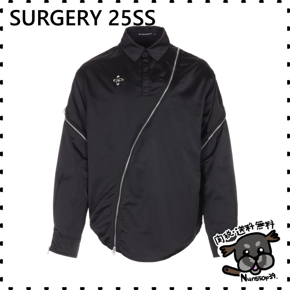 【SURGERY】symmetric zippers detail shirts