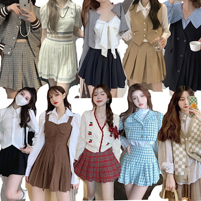 Qoo10 韓国ファッション セットアップ 可愛い三 レディース服