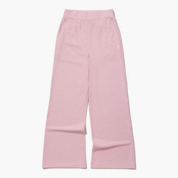 パンツ UQC QQ122OFP22-LPK ウーマンズ スプリング コテ ストレート パンツ / ライトピンク