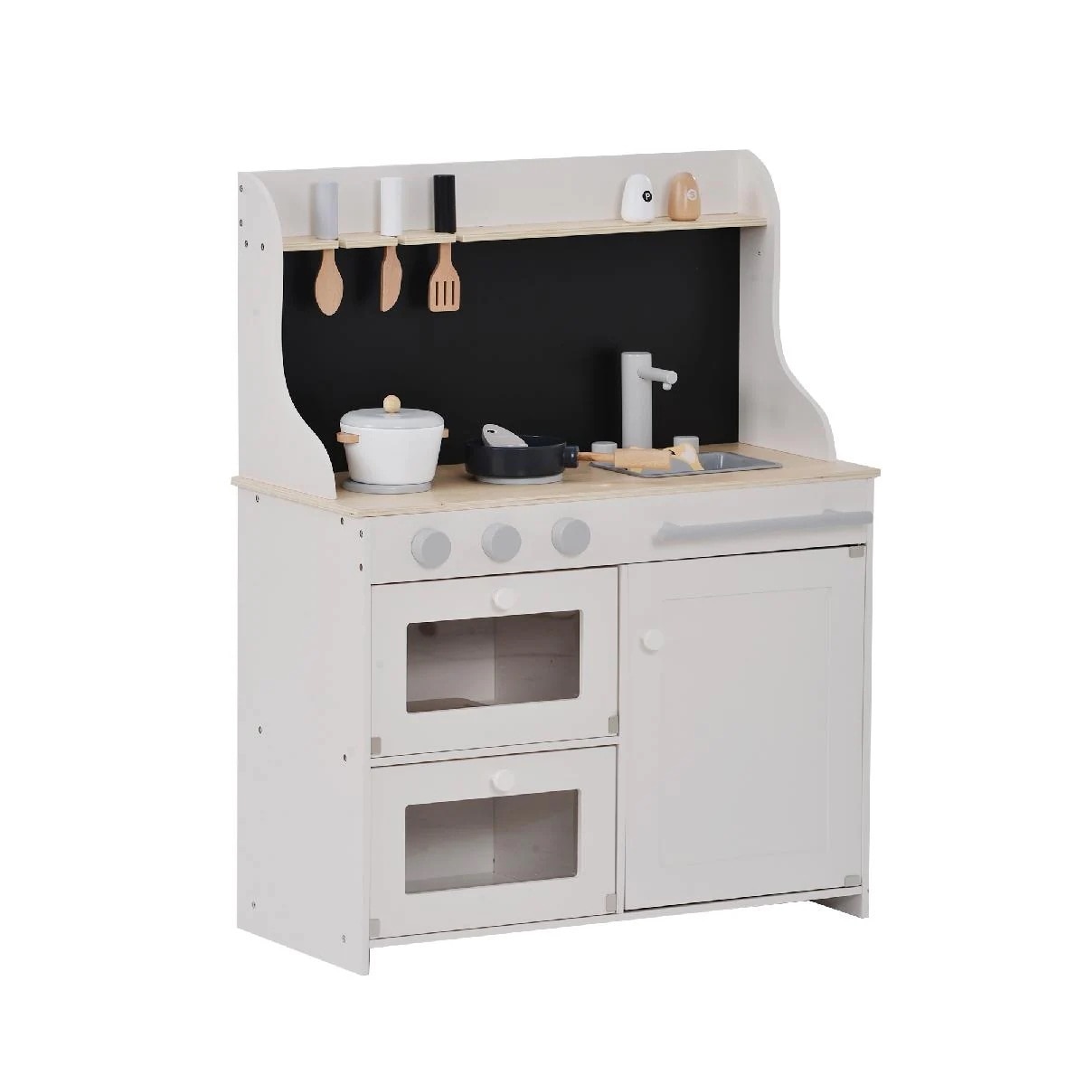 おままごと キッチン 木製 黒板付き 調理器具付き ままごとセット 誕生日 台所 知育玩具 子供用