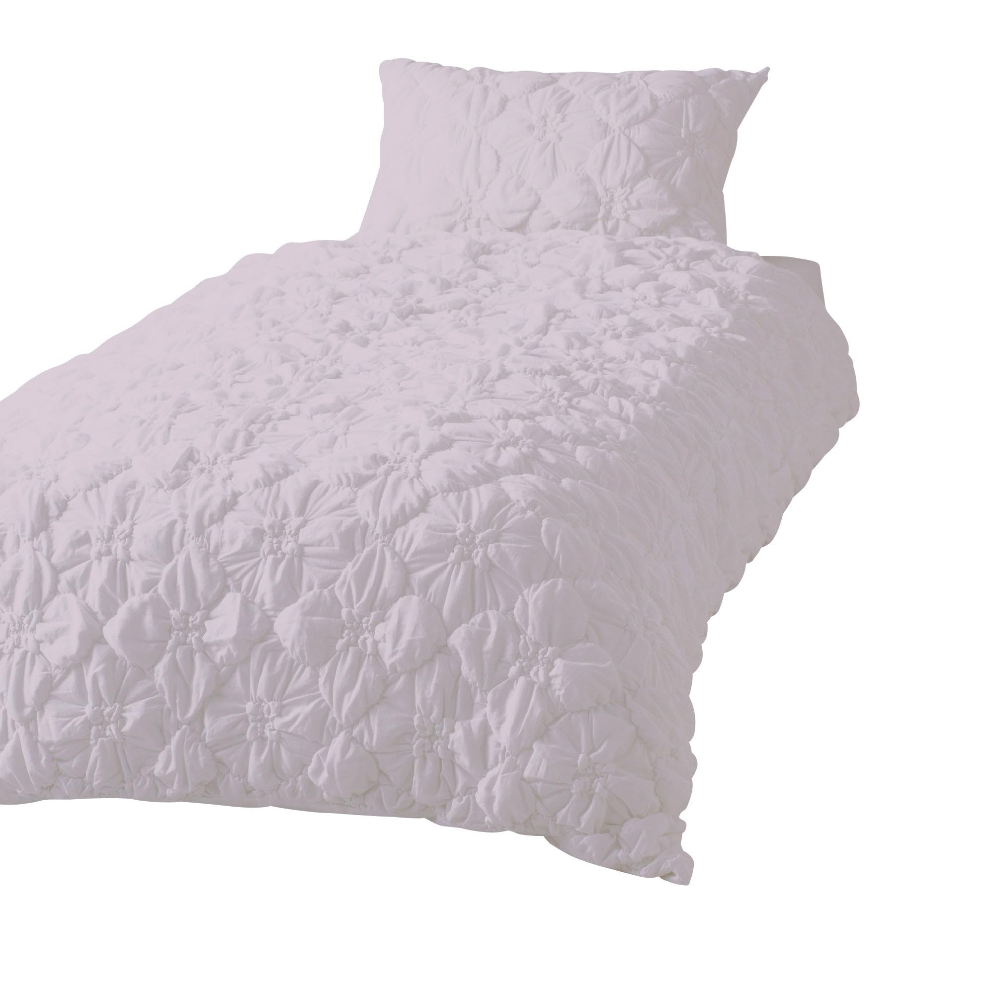 Francfranc フランフラン フラワーキルト 掛け布団カバー シングル ピンク