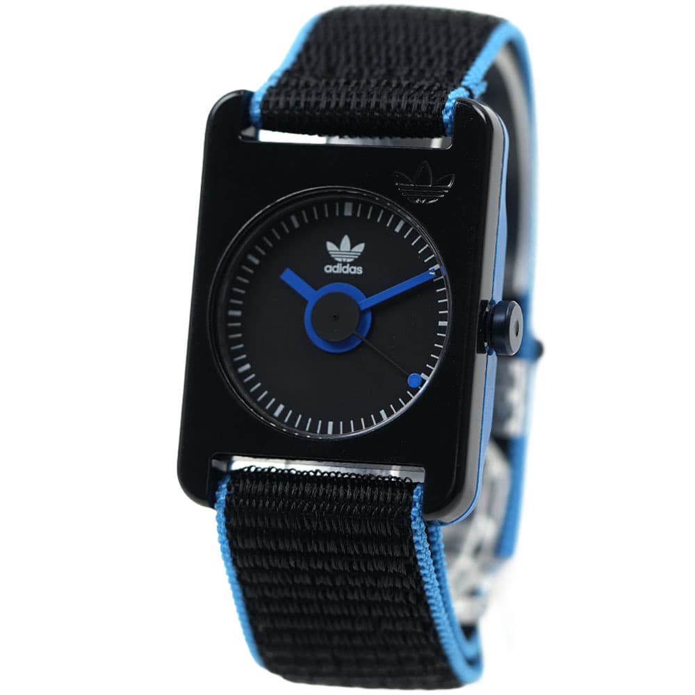 アディダス 腕時計 メンズ レディース ユニセックス ブルー ブラック adidas RETRO POP TWO Unisex AOST22542