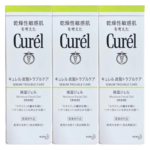 キュ レル 皮脂トラブルケア 保湿ジェル 120ml 花王 3個セット 緑