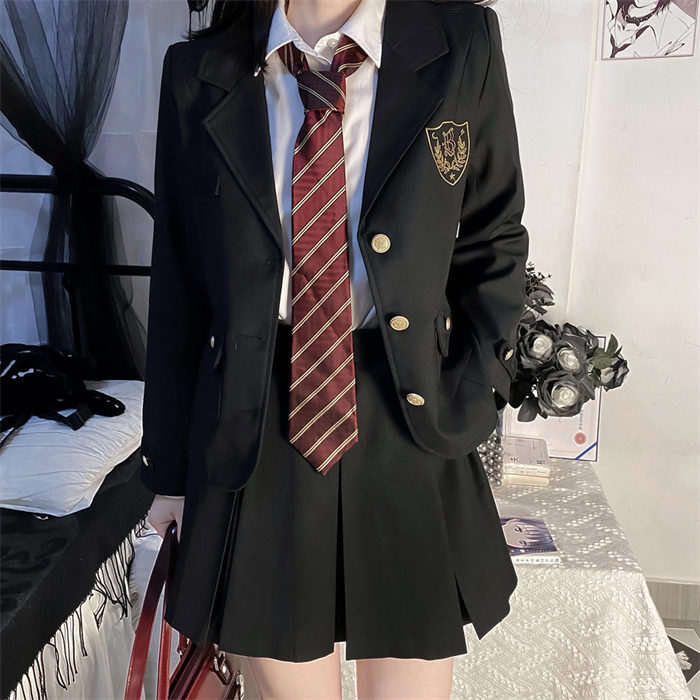 卒業式 入学式 スーツ 女の子 フォーマルスーツ JK制服 スカートスーツ 3点セット 2点セット 韓国 卒服 スーツセット ジャケット ブレザー 白シャツ プリーツスカート 黒 大きいサイズ 発表