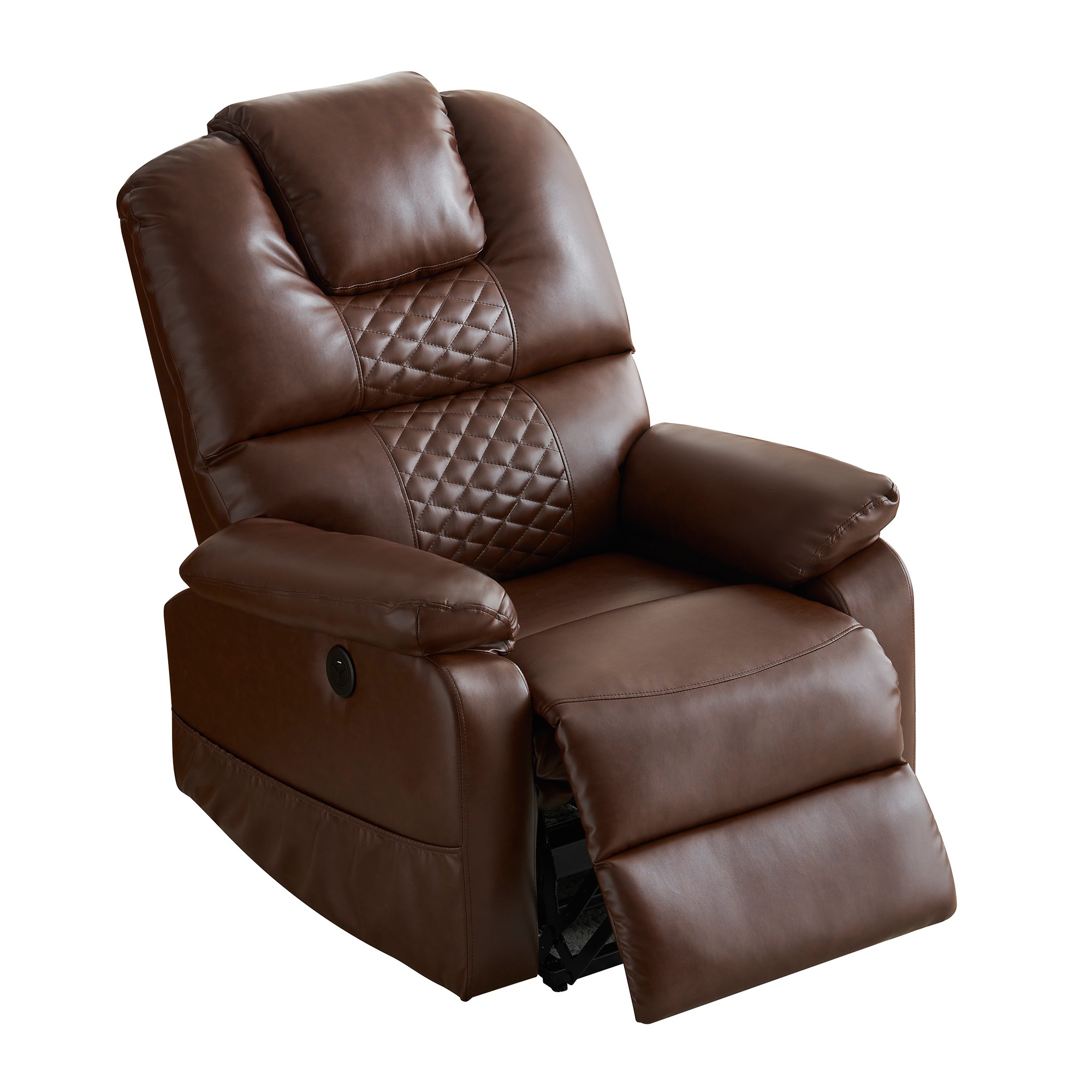 [国内即発送]電動リクライニングソファー ソファー 1人掛け USB付き ゲーミングチェア PU 105-160 リクライニングチェア 背もたれ調節最大160度 USB付き 簡単昇降ボタン操作 立