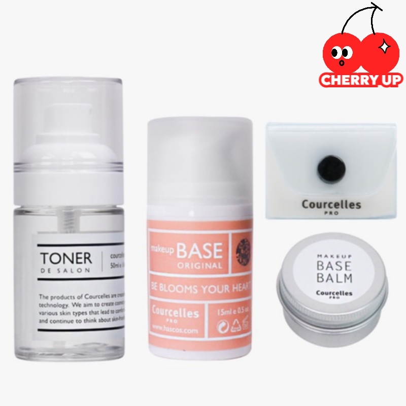 【新商品】【旅行用キット】トナードサロン50ml＋オリジナルベース15ml＋ベースバームmini＋ラテックススポンジ1P（クリアポーチ付）韓国コスメ トラベルセット ベースメイク 保湿バームミニコスメ