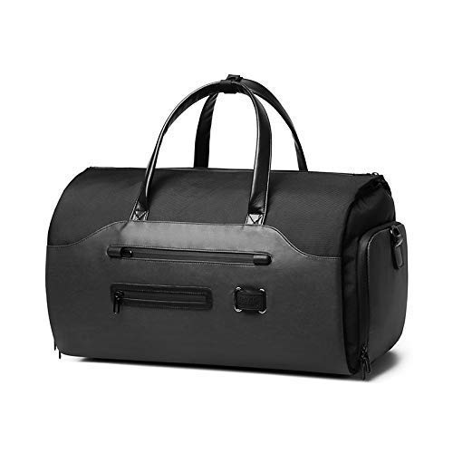 3WAYガーメントバッグ 50L大容量 IDEASHOW スーツ収納/靴収納ダッフルスーツカバー 型くずれ防止ボストンバッグ 出張用ビジネスバッグ リュックサック 防水防塵ショルダーバッグ 出張/就活