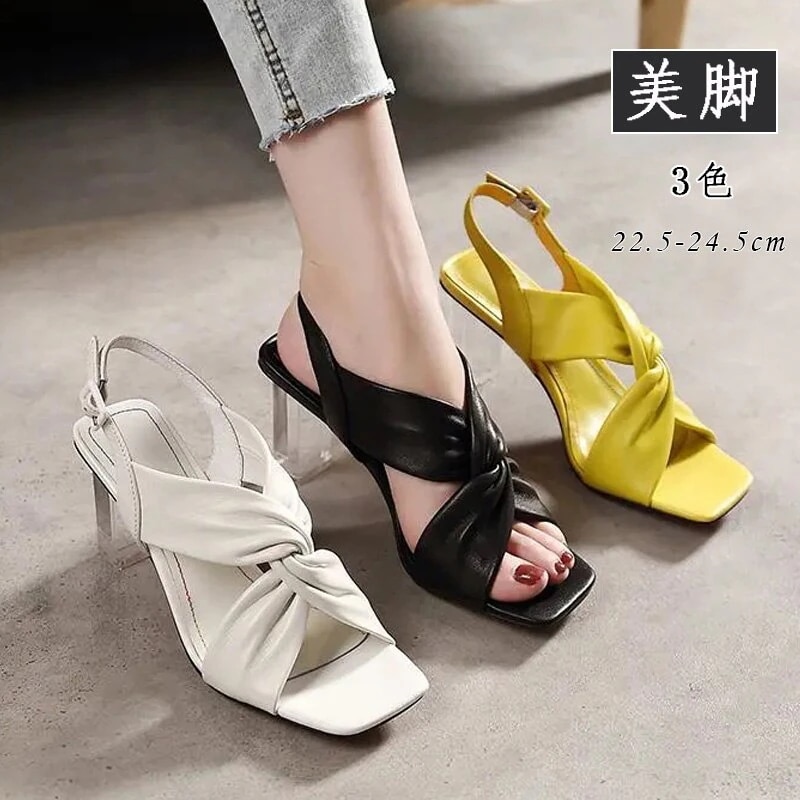 サンダル ハイヒール ポインテッドトゥ シューズ レディース 春夏 D1071