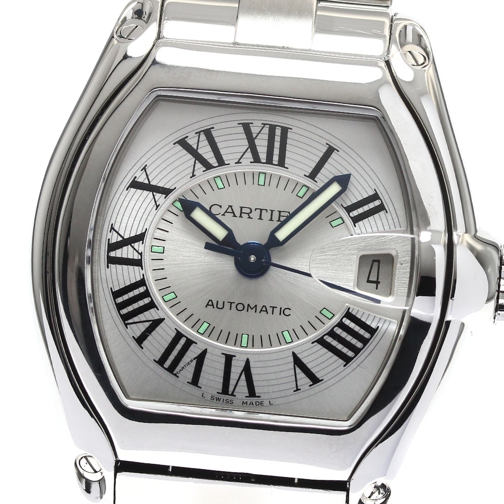 カルティエ CARTIER W62000V3 ロードスターLM デイト 自動巻き メンズ _890476【中古】 220,800円