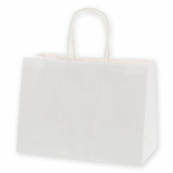 （まとめ買い）シモジマ HEIKO 手提げ紙袋 25チャームバッグ 25CB 30-15 晒白無地 50枚 幅300xマチ150x高220mm 003272400 [x3セット]