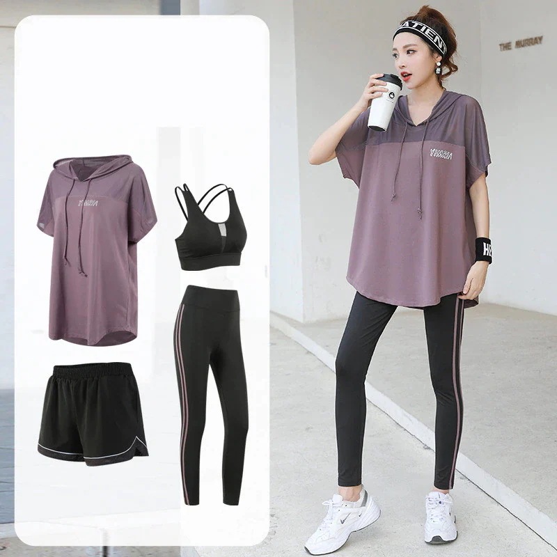 大きいサイズ レディース セットアップ Tシャツ レギンスパンツ プリント スポーツウェア ジムウェア フィットネス LL 3L 4L 5L ゆったりサイズ ぽっちゃり女子 プラスサイズ