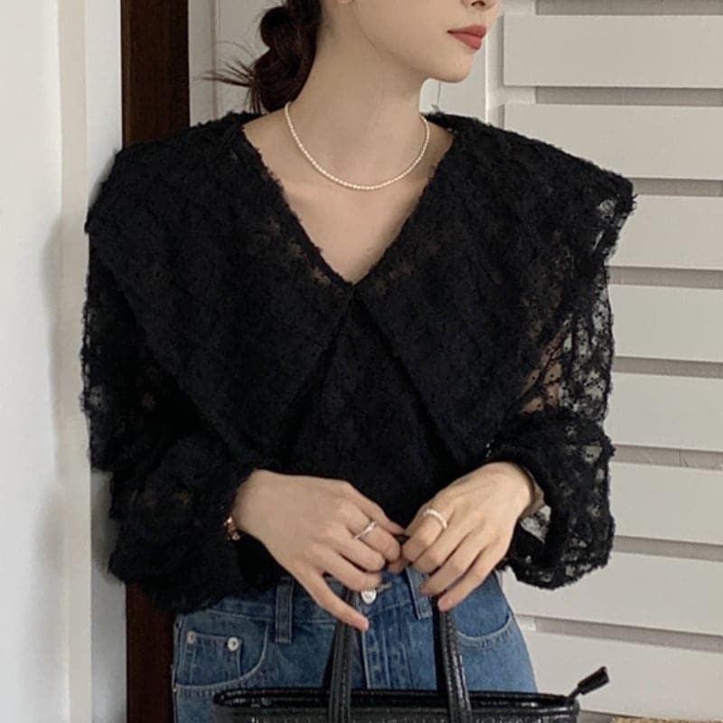 2color レディース トップス カットソー 長袖 袖あり 透け感 二の腕カバー ラウンドネック