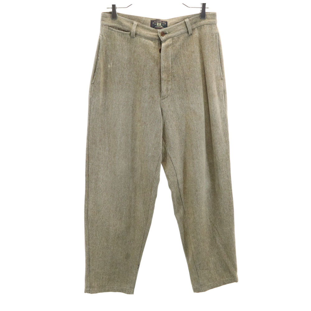 RRL 90s 赤3星 初期タグ オールド テーパードパンツ ブラウン系 ダブルアールエル RALPH LAUREN ボタンフライ メンズ