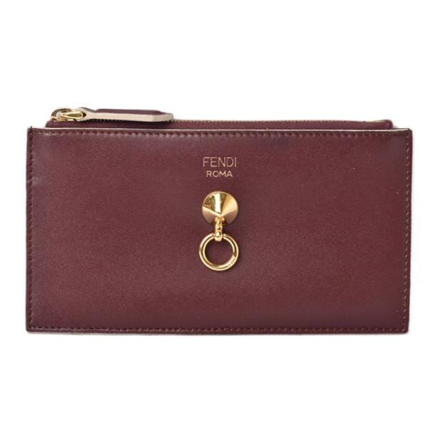 ミニ財布 FENDI コインケース/カードケース パスケース BY THE WAY バイザウェイ バーガンディ 8M0388