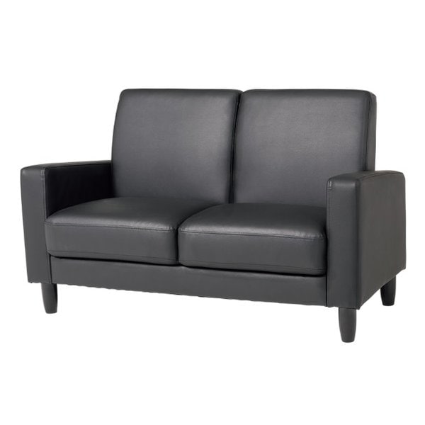 ソファ 約 幅120×奥行64×高さ71×座面高38/26cm ブラック リッツ-2P-PBK