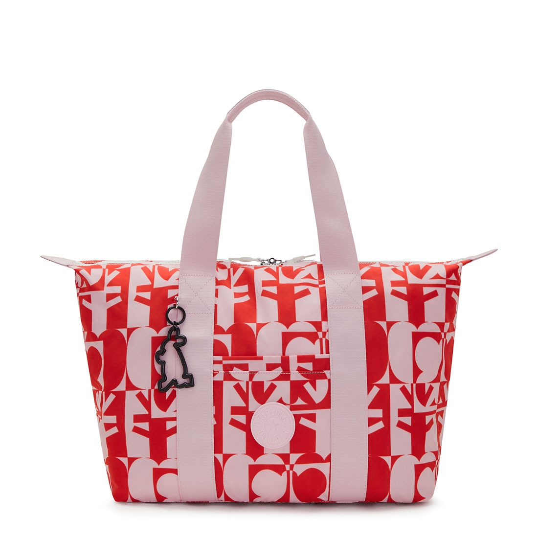 公式 MINJU KIM x kipling アートエム(ミンジュマルチプリント) KI3992P98 B4サイズ トートバッグ,トラベルバッグ