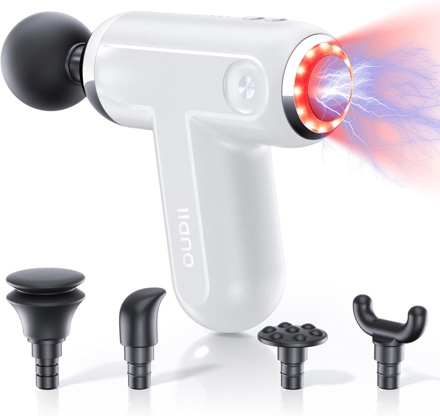 ハンディマッサージャー【1台2役 美容師×整体師】 ハンディガン 振動/EMS温熱ケア 超軽量 光エステ 3000回/分 Type-C充電式 ミニリリースガン 収納パック 6,881円