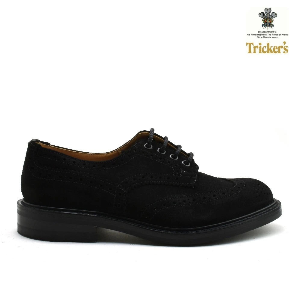 トリッカーズ バートン カントリー メンズ ドレスシューズ スエード ブラックレペロ 黒 TRICKER S M5633 Bourton Country Shoe[5633-blackrep]