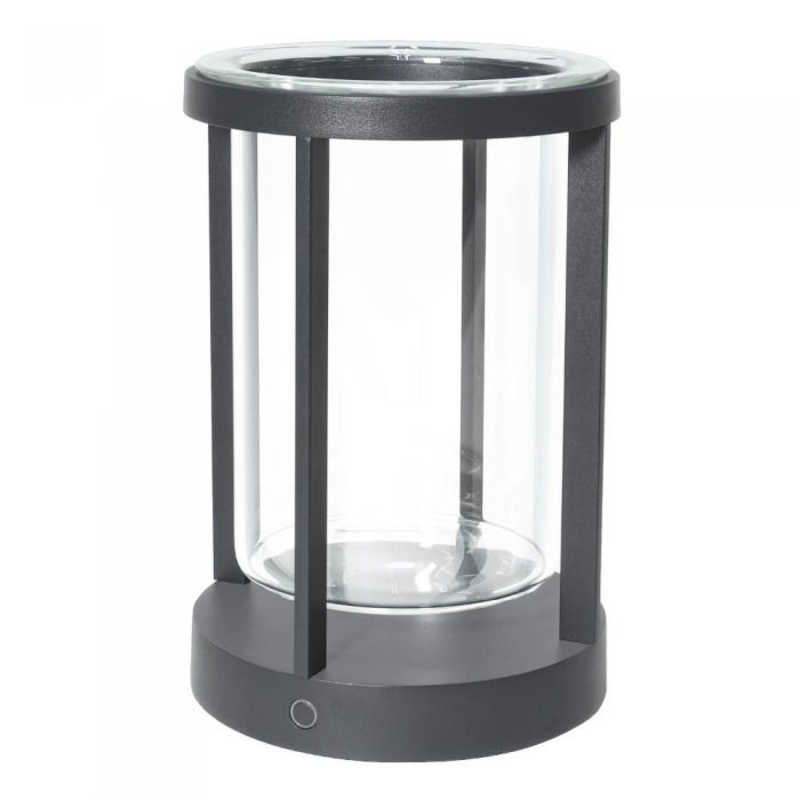 ビートソニック　ポータブルランプ「yoi」 PILLAR ダークグレイ ［LED /防雨型 /電球色］　YPL02DG